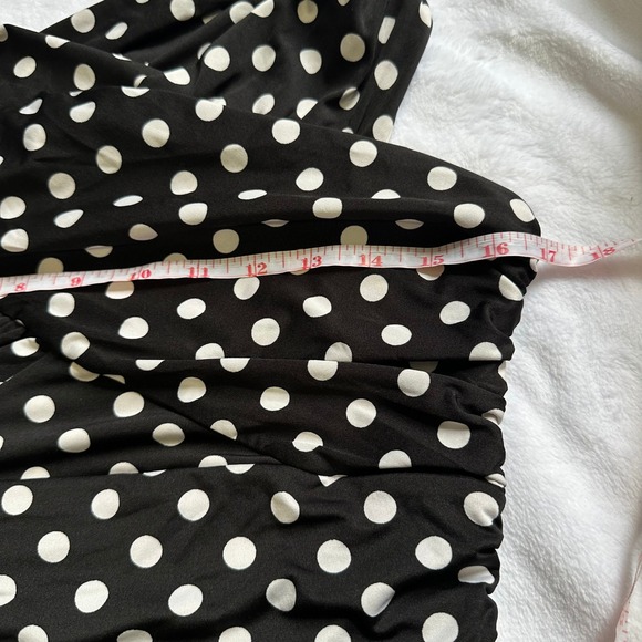 Polka Dot Guess Mini Bodycon Dress Size M Whymsy - Picture 6 of 7